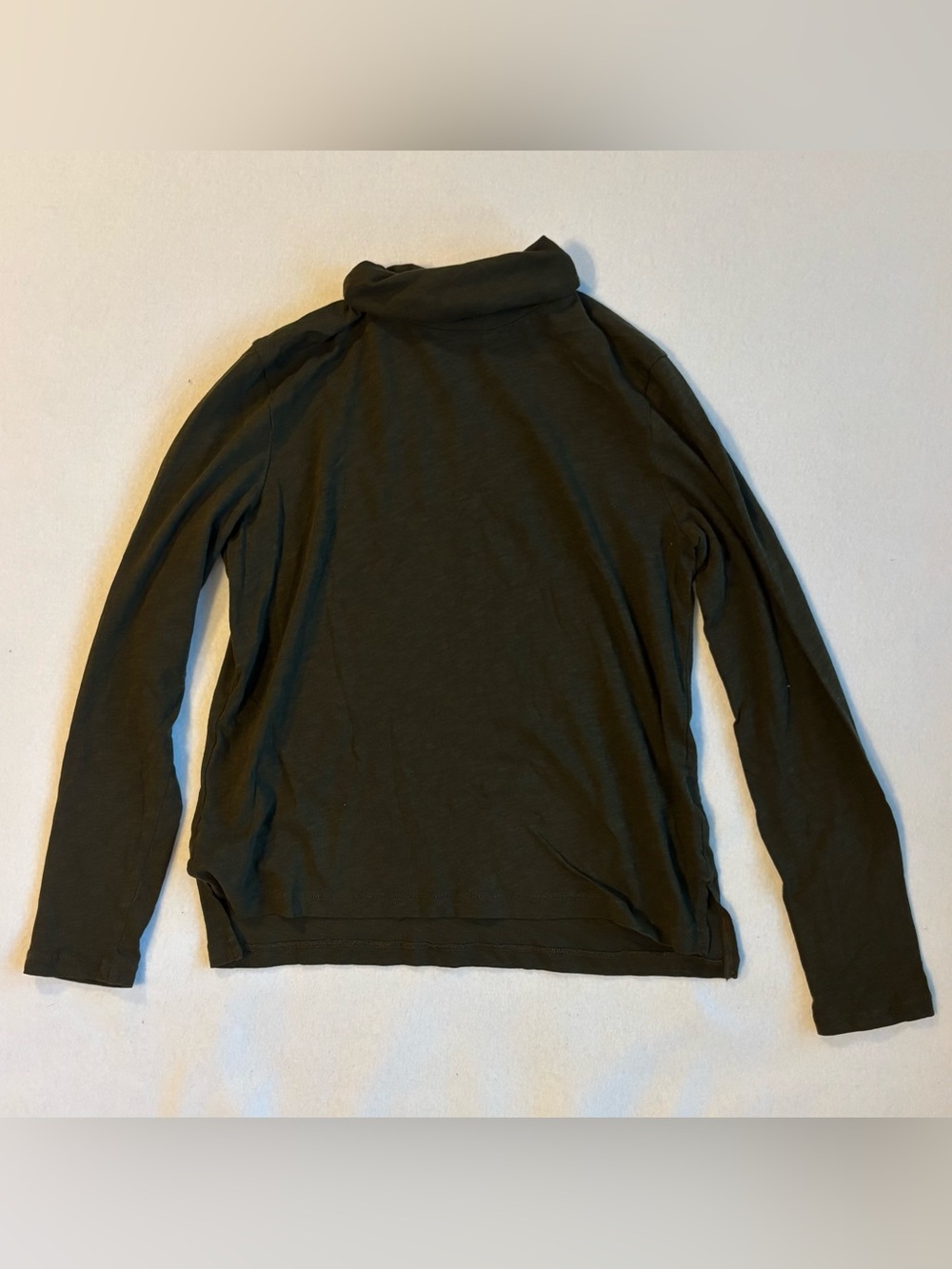 Madewell 100% cotton dark green turtleneck - size S